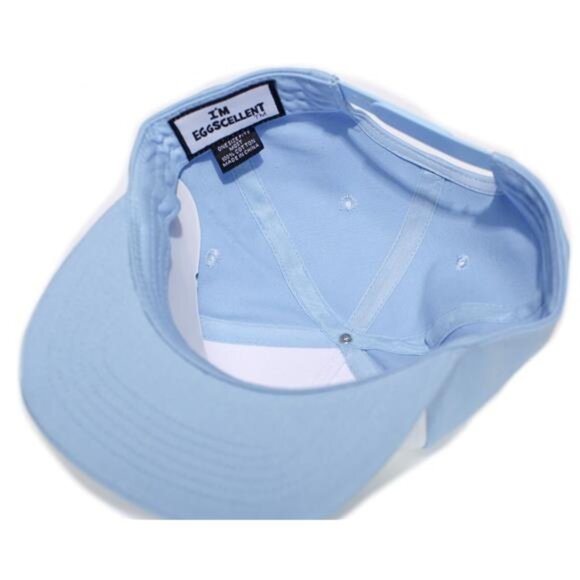 Regular Show I'm Eggscellent Hat Sky Blue Embroidered Cap Eggcelent Cartoons Fan - Picture 3 of 3